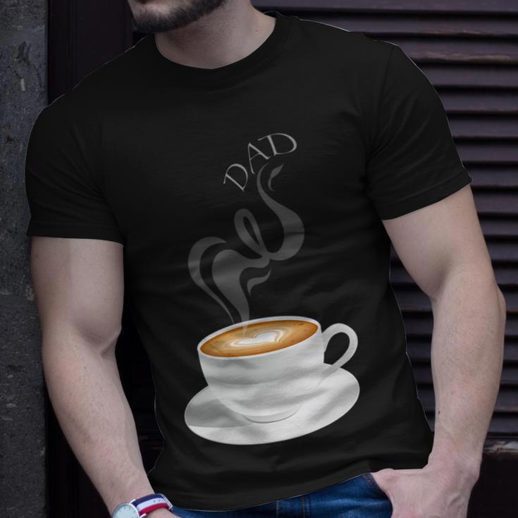 Latte Dad Gift For Mens Unisex T-Shirt Gifts for Him