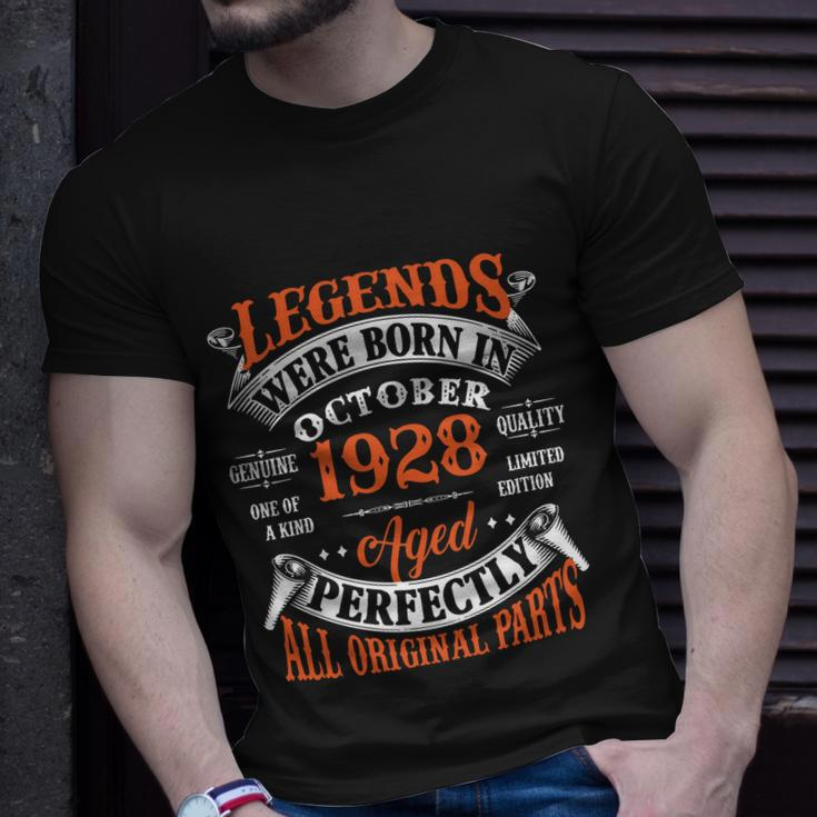 Legend 1928 Vintage 95Th Birthday Born In October 1928 Unisex T-Shirt Gifts for Him