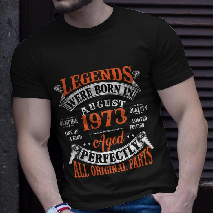 Legend 1973 Vintage 50Th Birthday Born In August 1973 Unisex T-Shirt Gifts for Him