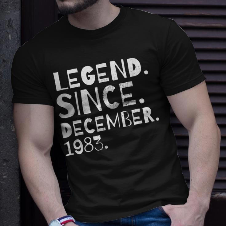 Legend Since December 1983 Geburtstag Bruder Schwester T-Shirt Geschenke für Ihn