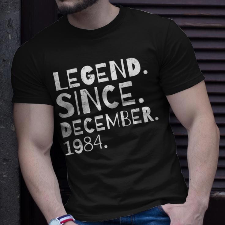 Legend Since December 1984 Geburtstagsfeier Frau Ehemann T-Shirt Geschenke für Ihn