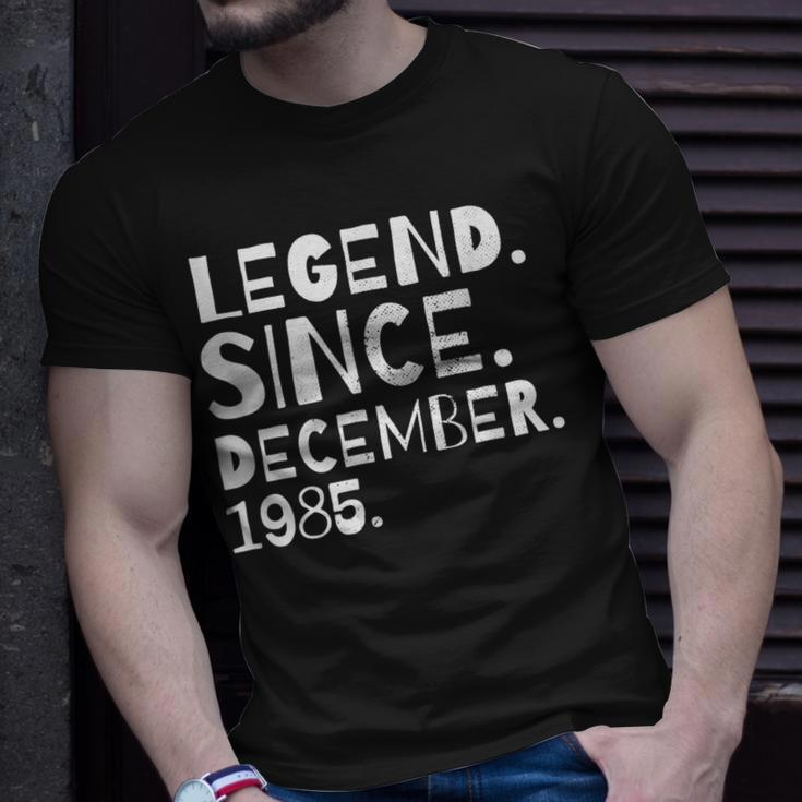 Legend Since December 1985 Geburtstag Bruder Schwester T-Shirt Geschenke für Ihn