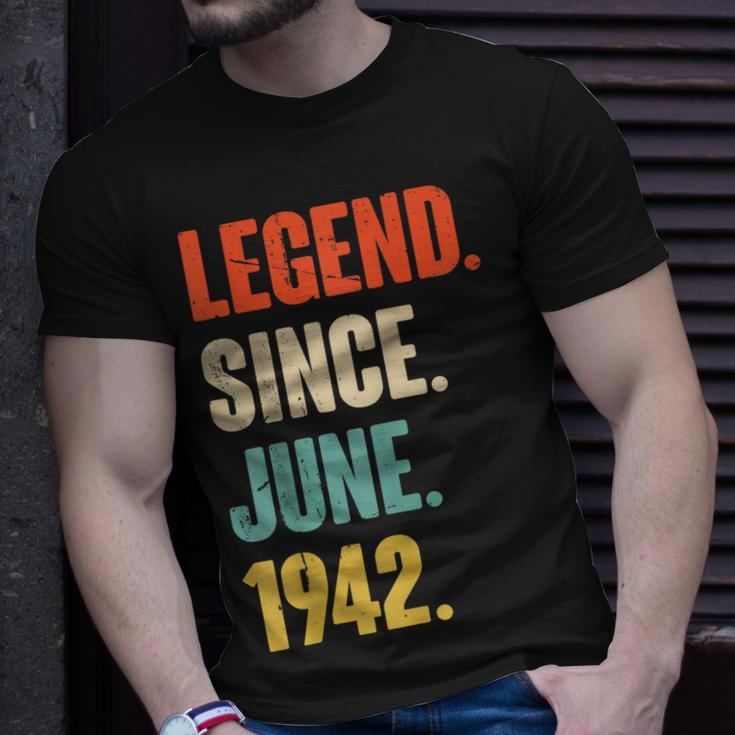 Legend Since Juni 1942 80 Jahre Alt Geschenk 80 Geburtstag T-Shirt Geschenke für Ihn