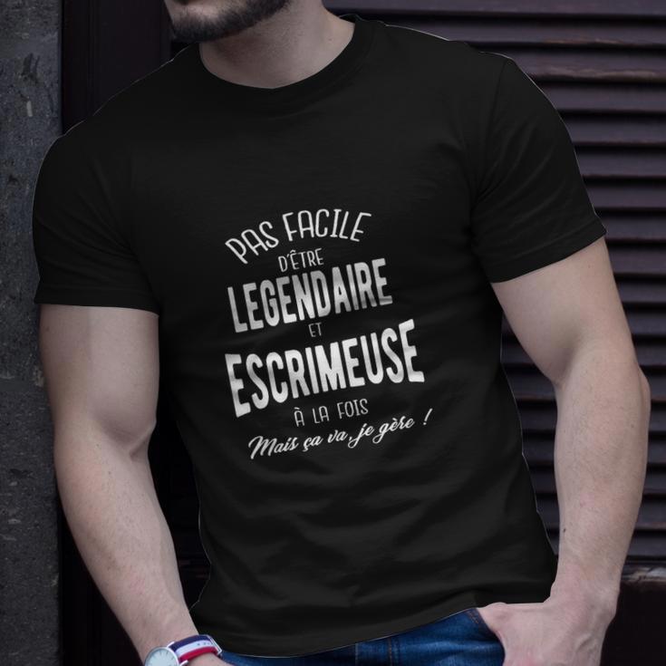 Legendaire Et Escrimeuse T-Shirt Geschenke für Ihn