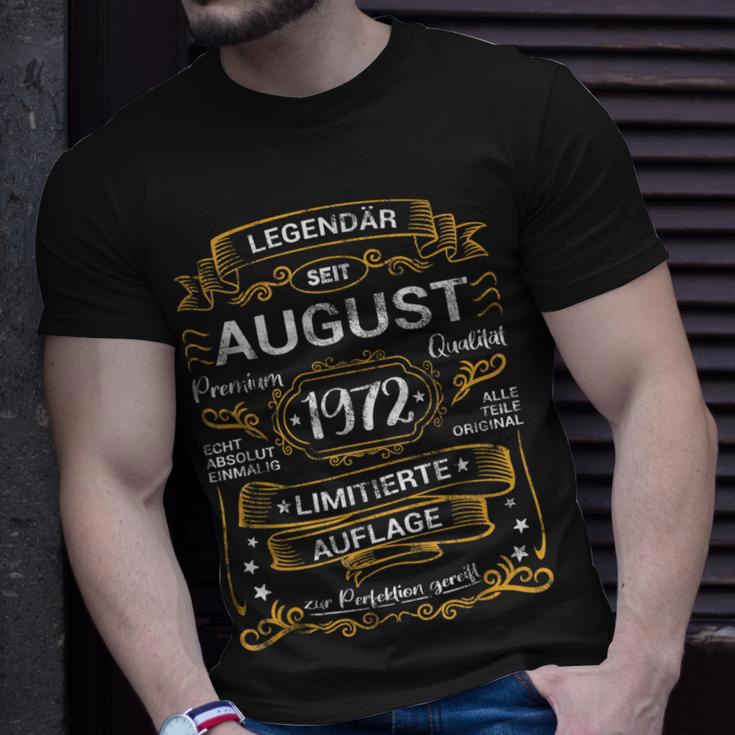 Legendär Seit August 1972 50 Geburtstag 50 Jahre Retro T-Shirt Geschenke für Ihn