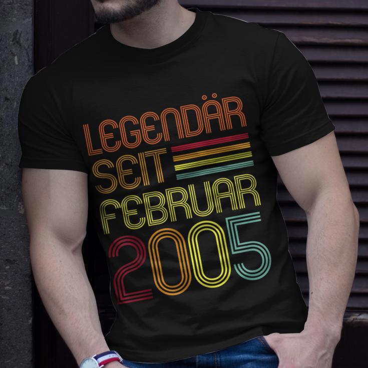 Legendär Seit Februar 2005 Geschenk 18 Geburtstag T-Shirt Geschenke für Ihn