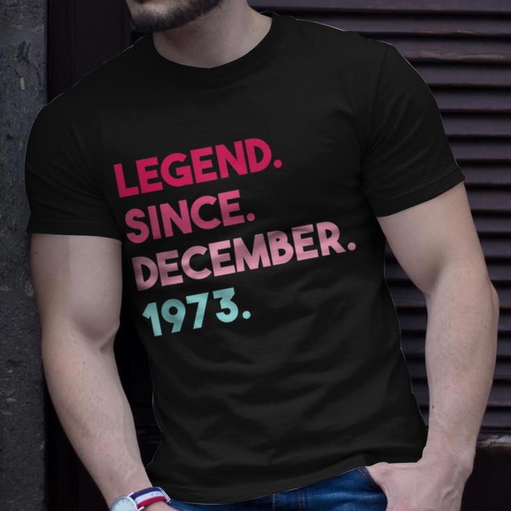 Legende Seit Dezember 1973 Geburtstag T-Shirt Geschenke für Ihn