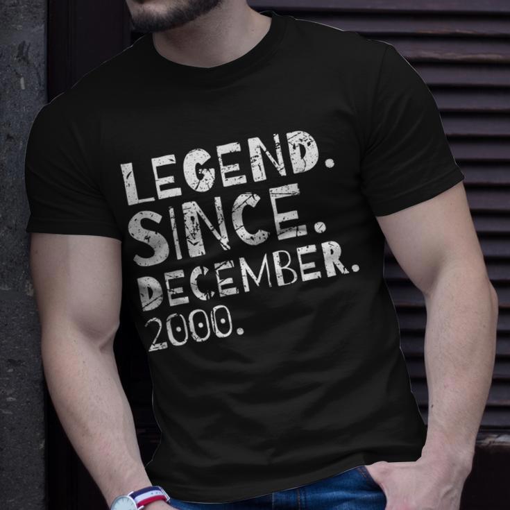 Legende Seit Dezember 2000 Geburtstagsfeier Männer Frauen T-Shirt Geschenke für Ihn