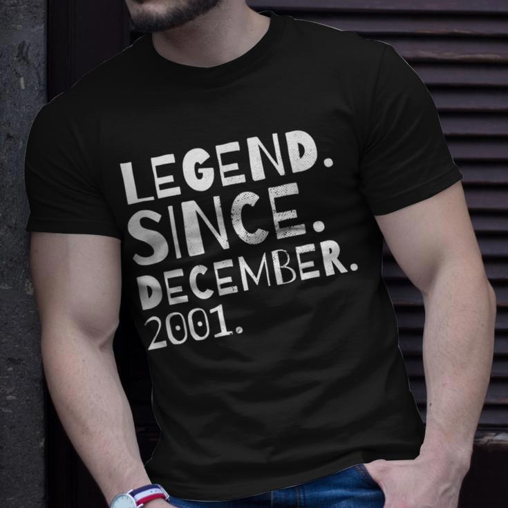 Legende Seit Dezember 2001 Geburtstag T-Shirt für Bruder und Schwester Geschenke für Ihn