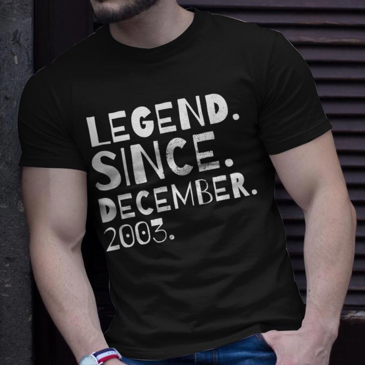 Legende Seit Dezember 2003 Geburtsjahr Bruder Schwester T-Shirt Geschenke für Ihn