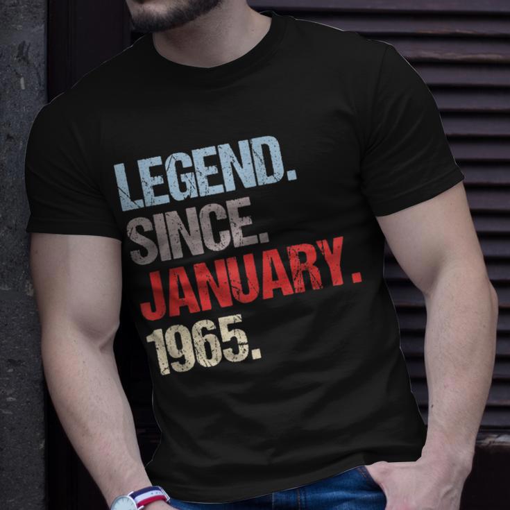 Legende Seit Januar 1965 Jahrgang Geburtstag T-Shirt Geschenke für Ihn