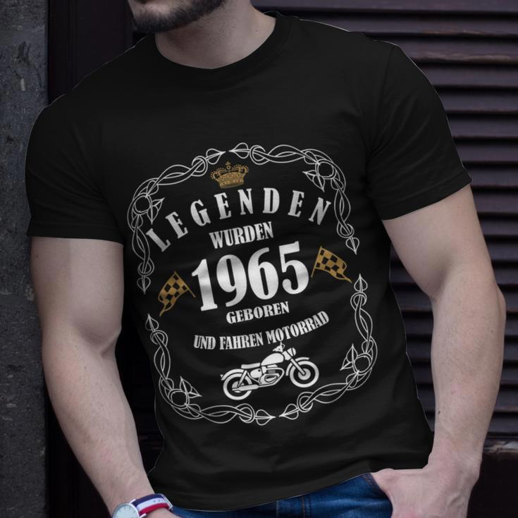 Legenden Wurden 1965 Geboren Und Fahren Motorrad Lustig T-Shirt Geschenke für Ihn