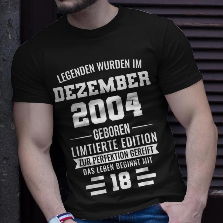 Legenden Wurden Im Dezember 2004 18Geburtstag T-Shirt Geschenke für Ihn