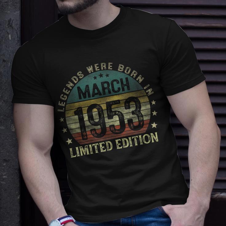 Legenden Wurden Im März 1953 Geschenk 70 Geburtstag Mann V4 T-Shirt Geschenke für Ihn