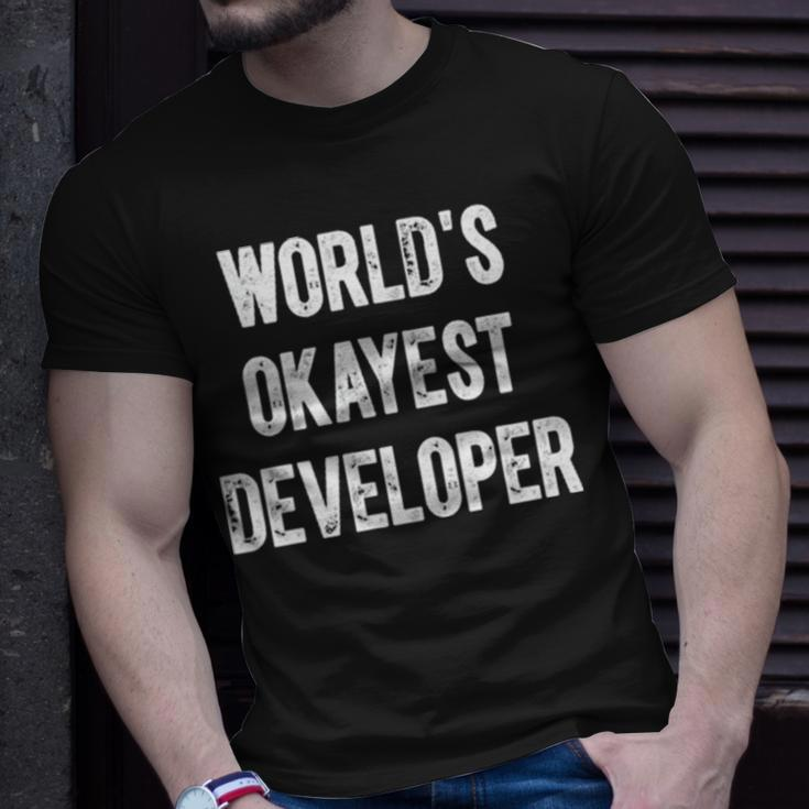 Lente Game Dev World Okayest DeveloperUnisex T-Shirt Gifts for Him
