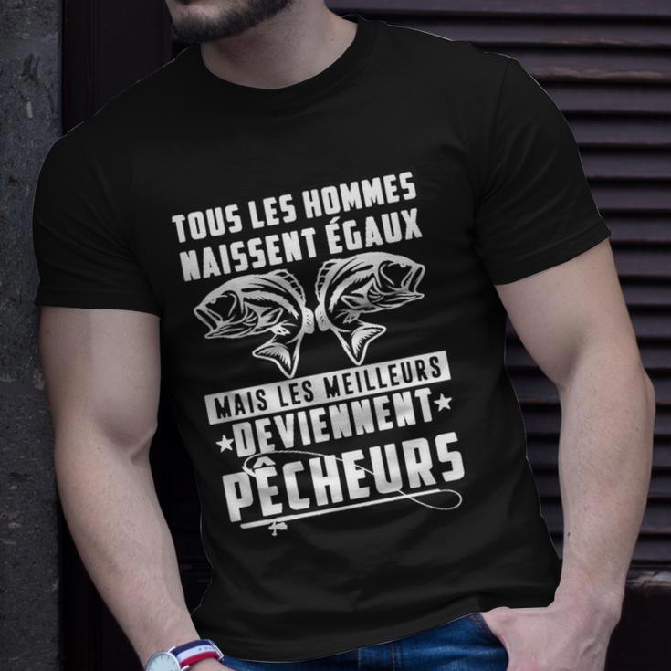 Les Meilleurs Deviennent Pêcheurs T-Shirt Geschenke für Ihn