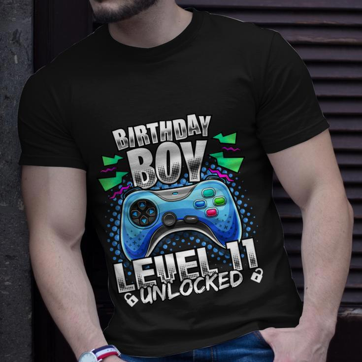 Level 11 Unlocked Video Game 11Th Birthday Gamer Gift Boys Tshirt Unisex T-Shirt Gifts for Him