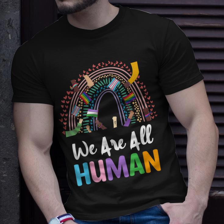 Lgbtq Wir Sind Alle Menschen T-Shirt Geschenke für Ihn