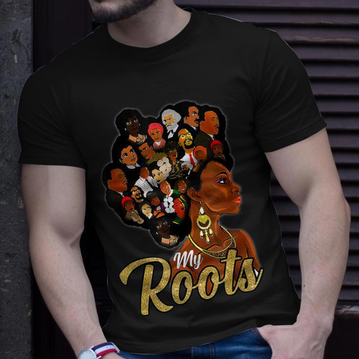 I Love My Roots Black Powerful History Month Pride Dna V2 T-Shirt Gifts for Him
