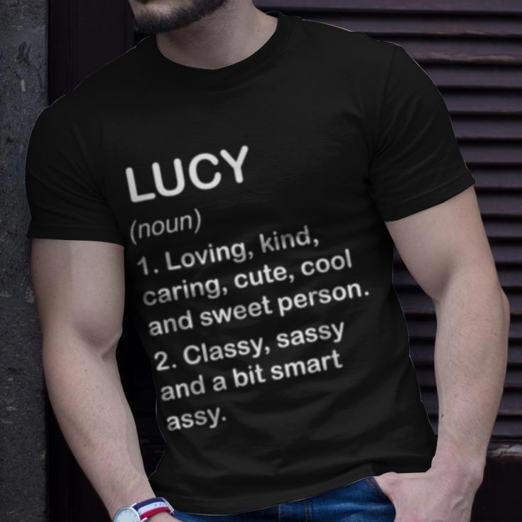 Lucy Definition Personalized Custom Name Loving Kind T-Shirt Gifts for Him