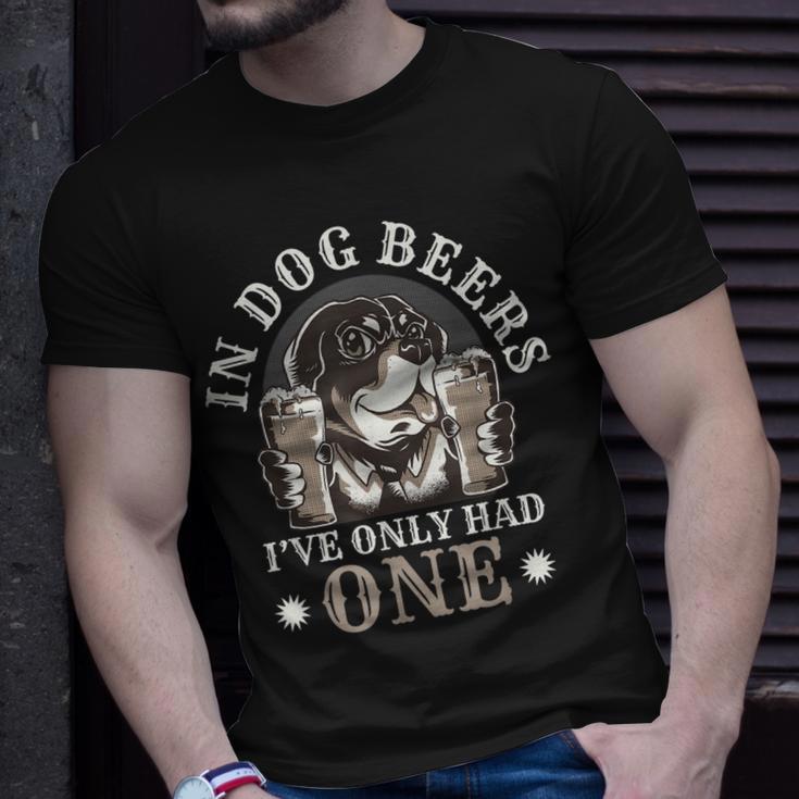 Lustig In Hundebier Das Ich Nur Getrunken Habe T-Shirt Geschenke für Ihn