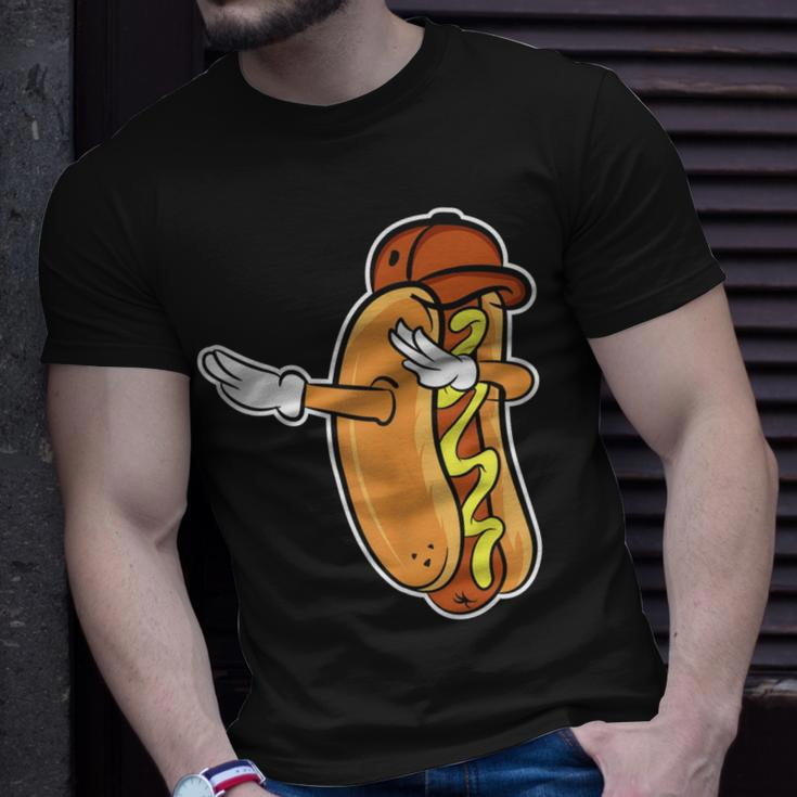 Lustiges Hot Dog Dabbing T-Shirt, Tanzendes Würstchen Design Geschenke für Ihn