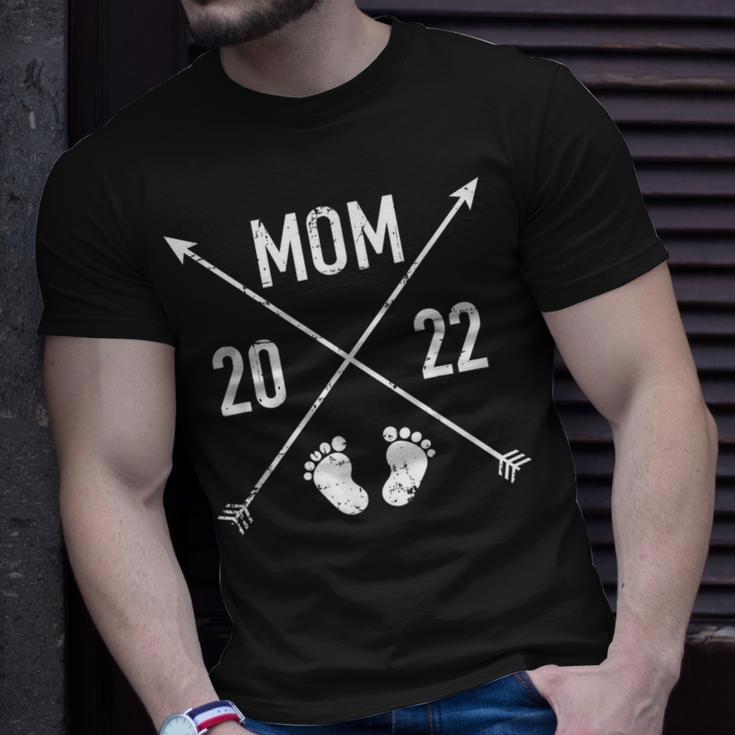 Mama 2022 Hipster Zukünftige Mutter T-Shirt Geschenke für Ihn