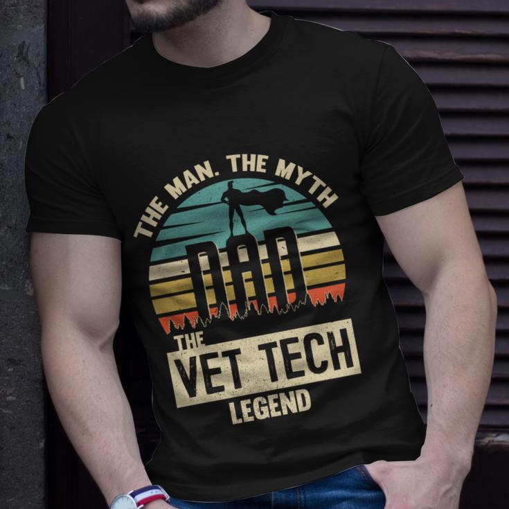 Man Myth Legend Dad Vet Tech Great Gift Unisex T-Shirt Gifts for Him
