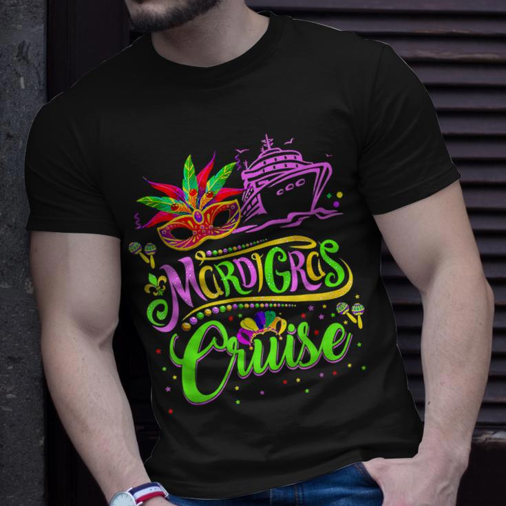 Mardi Gras Cruise Cruising Mask Cruise Ship Carnival T-Shirt Gifts for Him