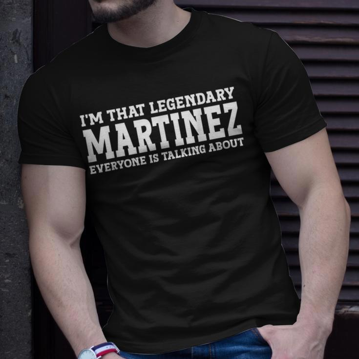 Martinez Surname Funny Team Family Last Name Martinez Unisex T-Shirt Gifts for Him
