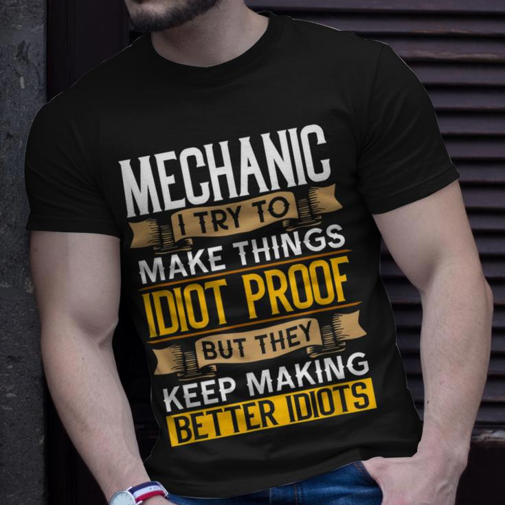 Mechanic Sarcastic Graphic Funny Repair Shop Unisex T-Shirt Gifts for Him