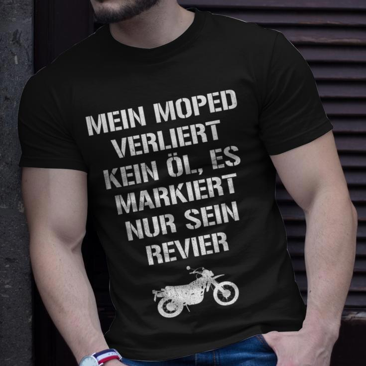 Mein Moped Verliert Kein Öl Lustiges Schrauber Werkstatt T-Shirt Geschenke für Ihn