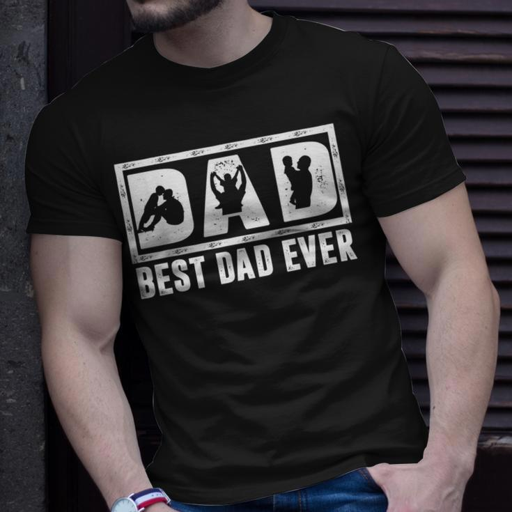 Mens Best Dad Ever Shirts Daddy And Son Fathers Day Gift From Son Unisex T-Shirt Gifts for Him