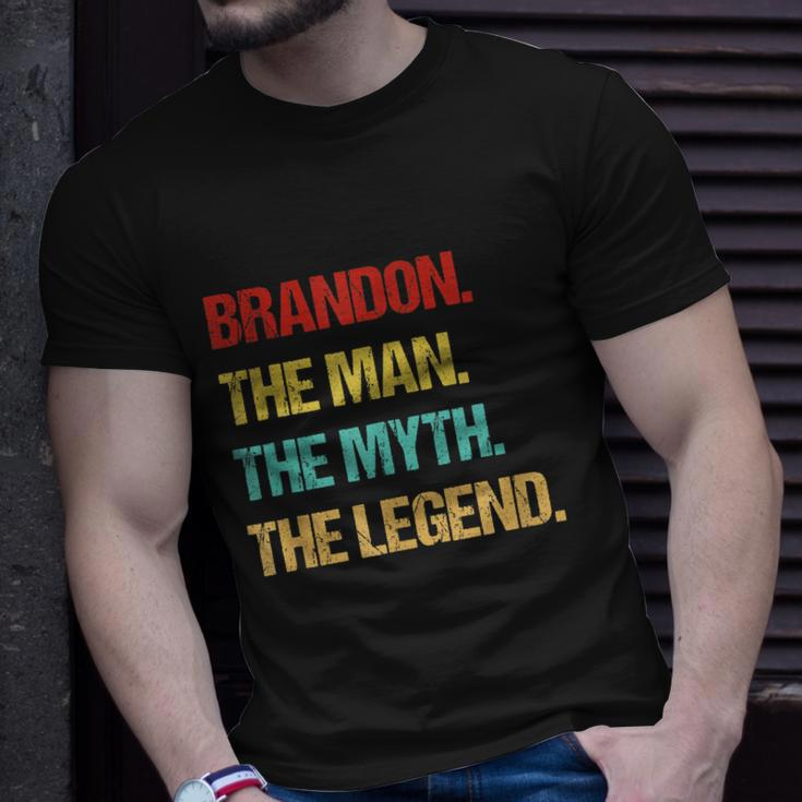 Mens Brandon The Man The Myth The Legend V2 Unisex T-Shirt Gifts for Him