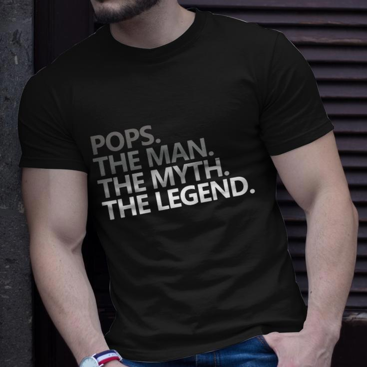 Mens Pops The Man The Myth The Legend Gift V2 Unisex T-Shirt Gifts for Him