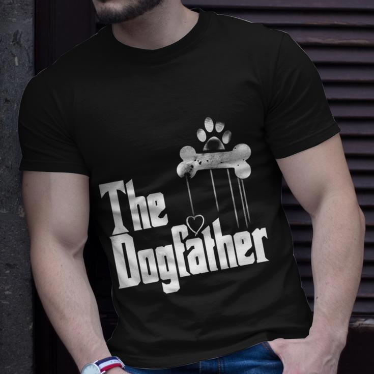 Mens The Dogfather Shirt Dad Dog Tshirt Funny Fathers Day Tee Tshirt Unisex T-Shirt Gifts for Him