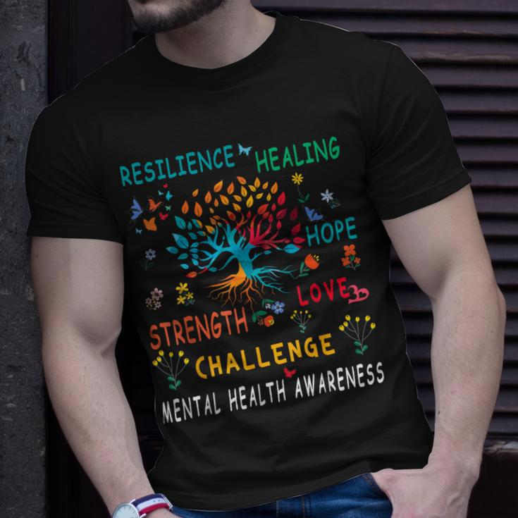 Mental Health Awareness Tree Of Life Hope Unisex T-Shirt Gifts for Him