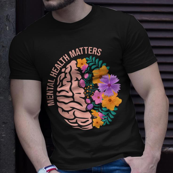 Mental Health Matters Gift Awareness Month Mental Health Unisex T-Shirt Gifts for Him