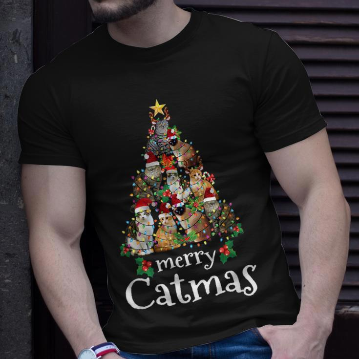 Merry Catmas Cat Mom Cat Dad Christmas Cat V2T-shirt Gifts for Him