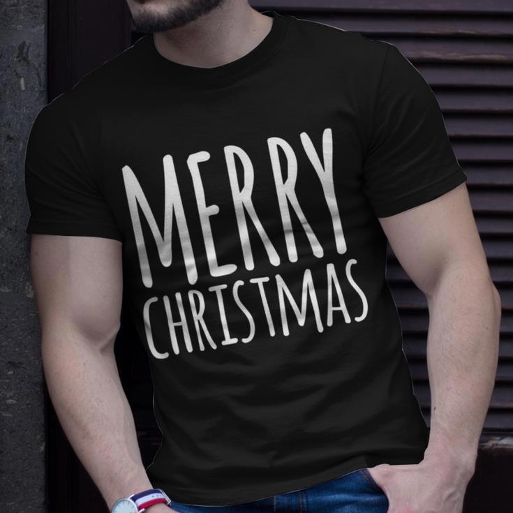 Merry Christmas Weihnachts Spruch Dekoration Damen Herren V2 T-Shirt Geschenke für Ihn