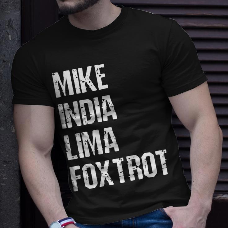 Mike India Lima Foxtrot Milf Funny Mom Humor Gift Gift For Womens Unisex T-Shirt Gifts for Him