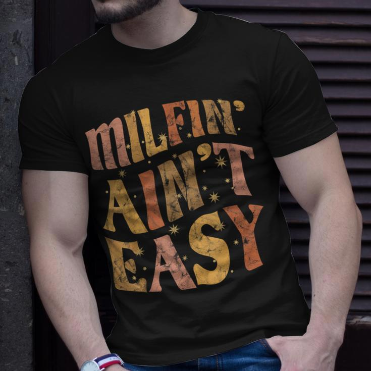 Milfin Aint Easy Colorful Text Stars Blink Blink Unisex T-Shirt Gifts for Him