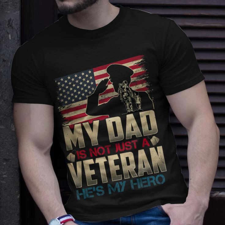 Military Family Veteran Support My Dad Us Veteran My Hero V2T-shirt Gifts for Him