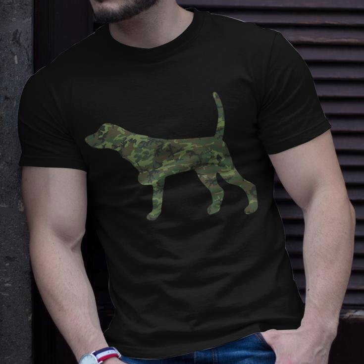 Military Pointer Camo Print Us Dog Pet Veteran Men T-shirt Gifts for Him