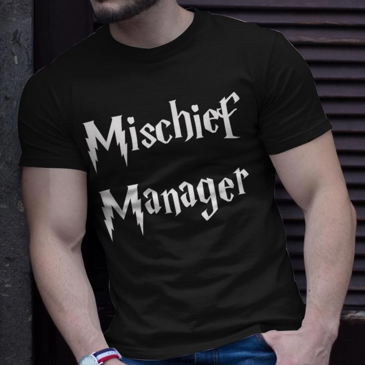 Mischief Manager Kids Mom & Dad T-Shirt Gifts for Him