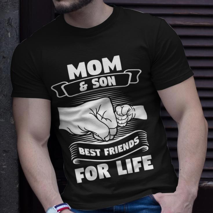 Mom & Son Best Friends For Life Mom Gift For Womens Unisex T-Shirt Gifts for Him