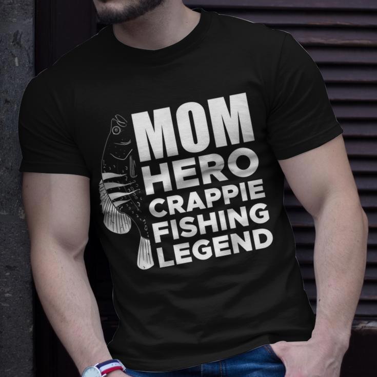 Mom Hero Crappie Fishing Legend Muttertag V2 T-Shirt Geschenke für Ihn