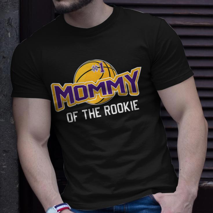Mommy Of Rookie 1St Birthday Basketball Theme Matching Party Gift For Womens Unisex T-Shirt Gifts for Him