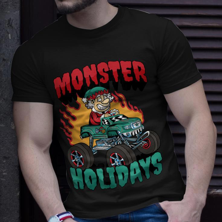 Monster Ferien Weihnachtsmann Elf T-Shirt Geschenke für Ihn
