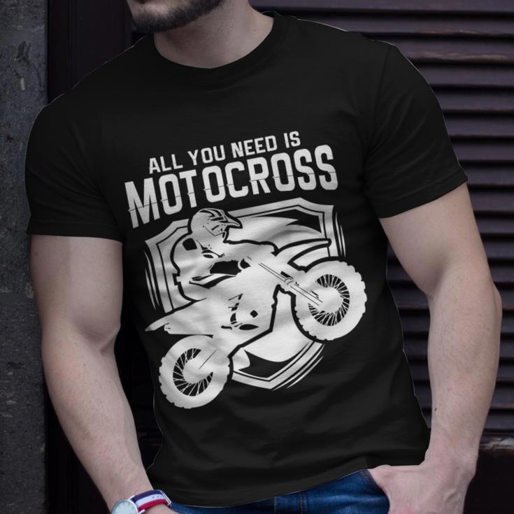 Motocross Für Biker I Dirt Bike I Cross Enduro T-Shirt Geschenke für Ihn